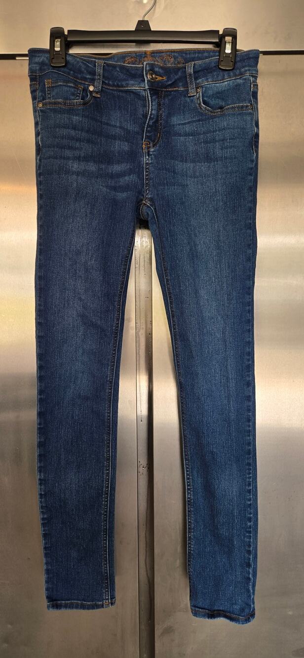Wax Jean Juniors Skinny Jeans Size 11 Medium Wash Blue Stretch Denim 5 Pocket